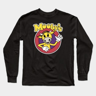 Cow Fast Food Logo Long Sleeve T-Shirt